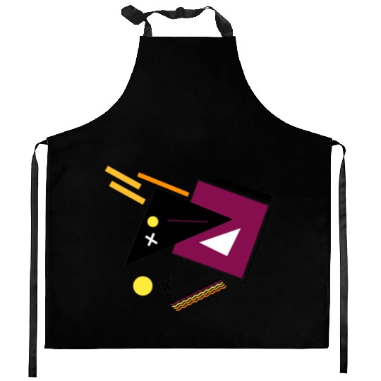 Geometric Shapes Simple Colorful circle triangel Kitchen Aprons