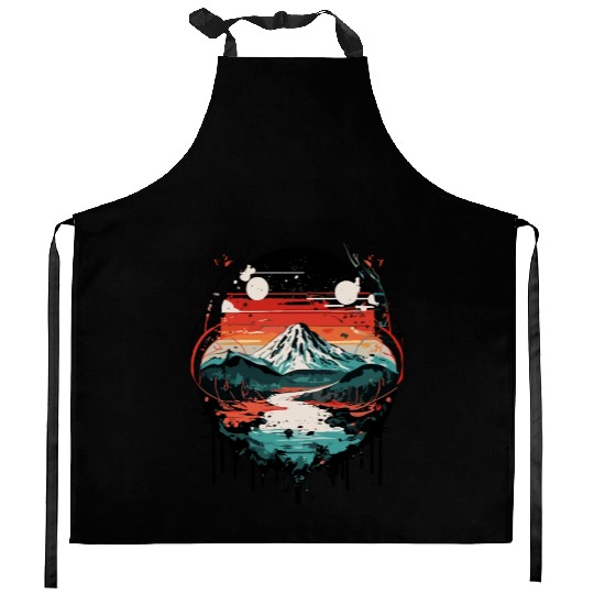 Landscape Ink Kitchen Aprons