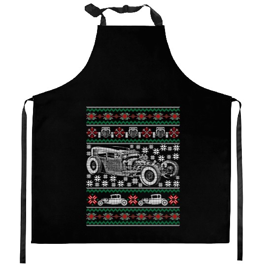 Hot Rod Ugly Muscle Car Kitchen Aprons
