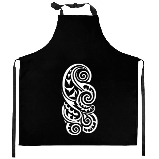 Maori Tattoo Marvels inked Traditions Kitchen Aprons