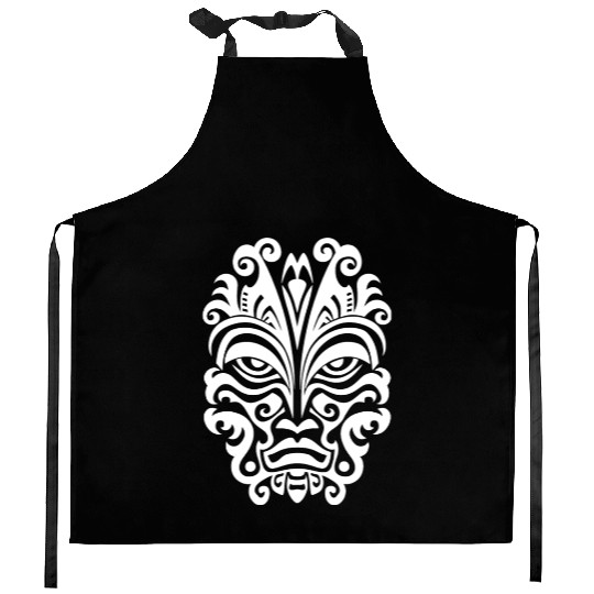 Maori Tattoo Wonders cultural Ink Expressions Kitchen Aprons