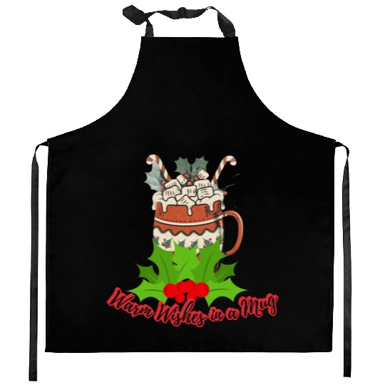 Festivity Mug- Season's greetings Kitchen Aprons