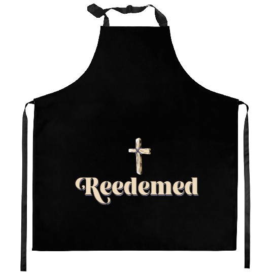 Redeemed Religious Christian Jesus Holy Cross Kitchen Aprons