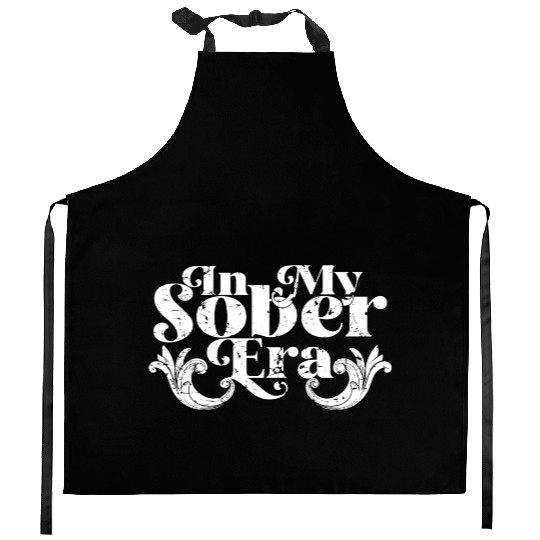 In My Sober Era Alcohol Drinking Recovery Mode Kitchen Aprons