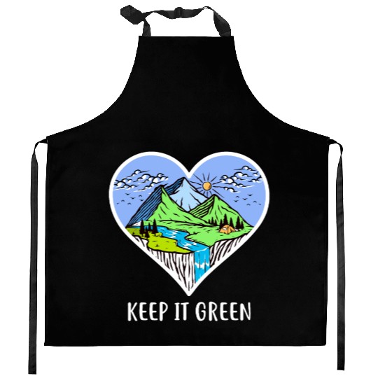 Environment keep it green Kitchen Aprons