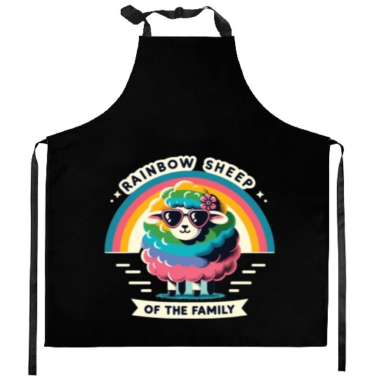 Rainbow Sheep Of The Family Pride Gay Pride LGBT Kitchen Aprons