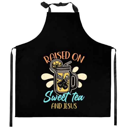 Sweet Tea Raised On Sweet Tea And Southern Country Kitchen Aprons