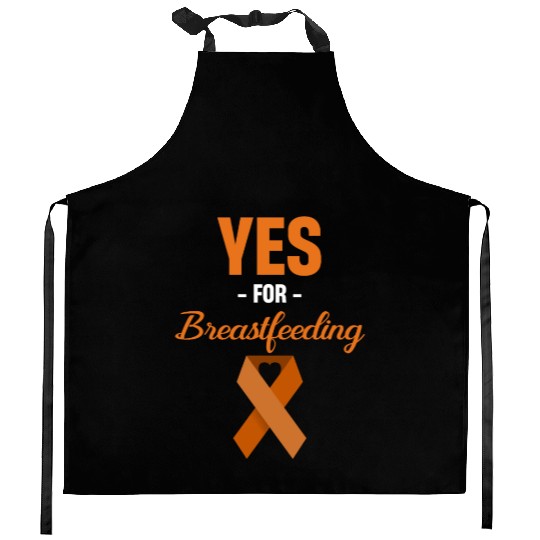 Yes For Breastfeeding Awareness Support Lactation Kitchen Aprons