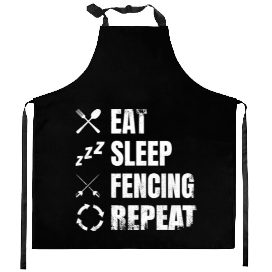 Fencing Daily Routine Kitchen Aprons