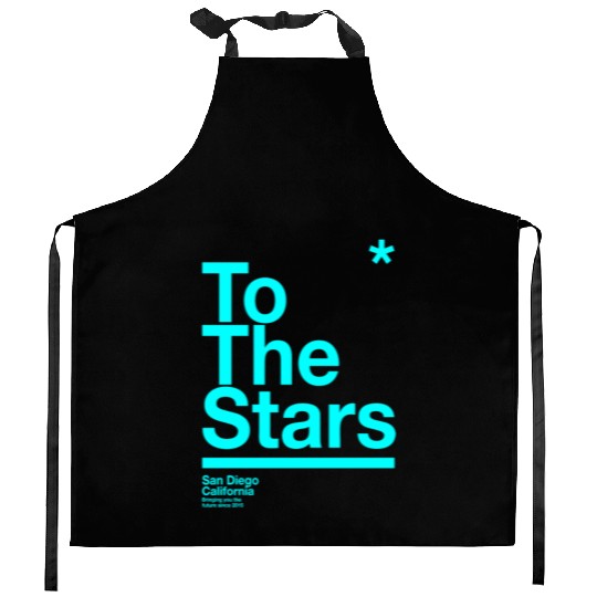 To The Stars Light Blue Kitchen Aprons