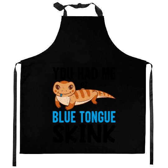Lizard Collector Reptile Lover Blue Tongue Skink Kitchen Aprons