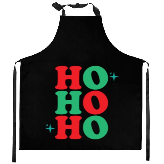 Ho Ho Ho, Xmas Design, Christmas Quote, Xmas Gifts Kitchen Aprons