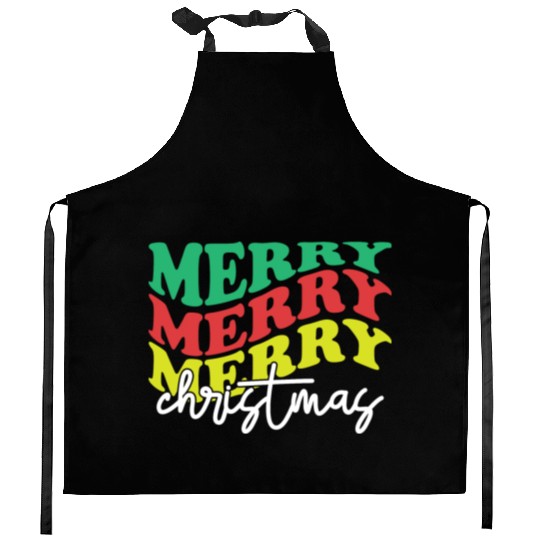 Merry merry merry Christmas, Xmas Design Kitchen Aprons