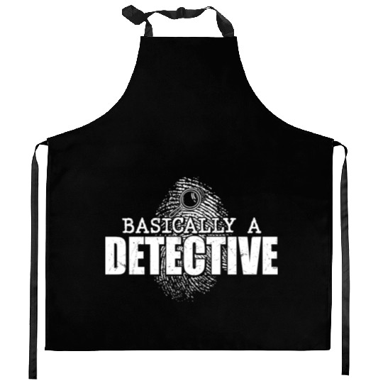 Basically A Detective True Crime Murder Show Kitchen Aprons