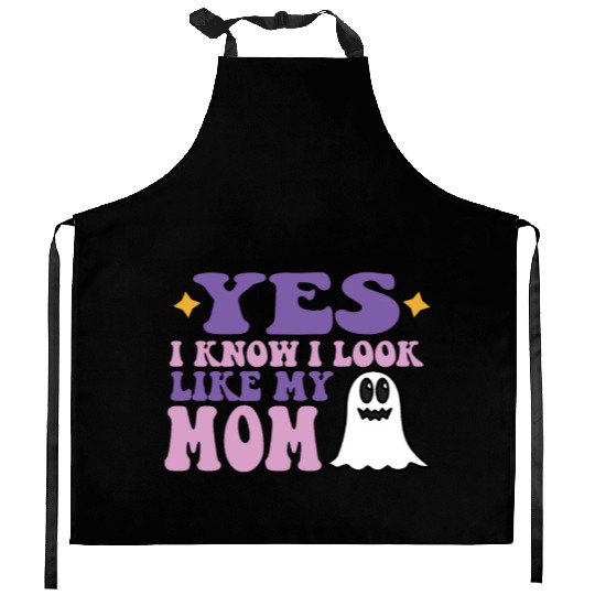 Yes I Know I Look Like My Mom Funny Daughter Kitchen Aprons