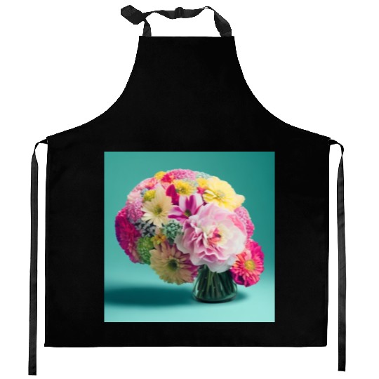Default flowers brains spring 0 Kitchen Aprons