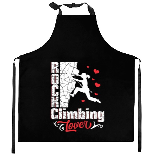 Rock Climbing Lover Kitchen Aprons
