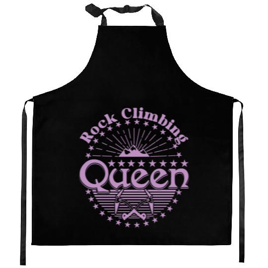 Rock Climbing Queen Kitchen Aprons