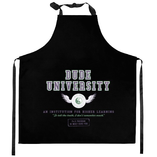 Dude University Kitchen Aprons