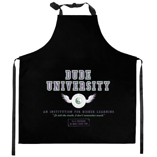 Dude University Kitchen Aprons
