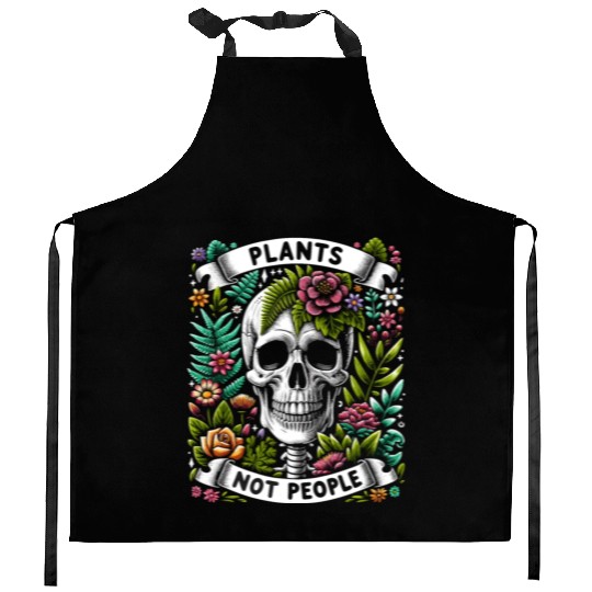 Plants Not People Plants Gardener Gardening Kitchen Aprons
