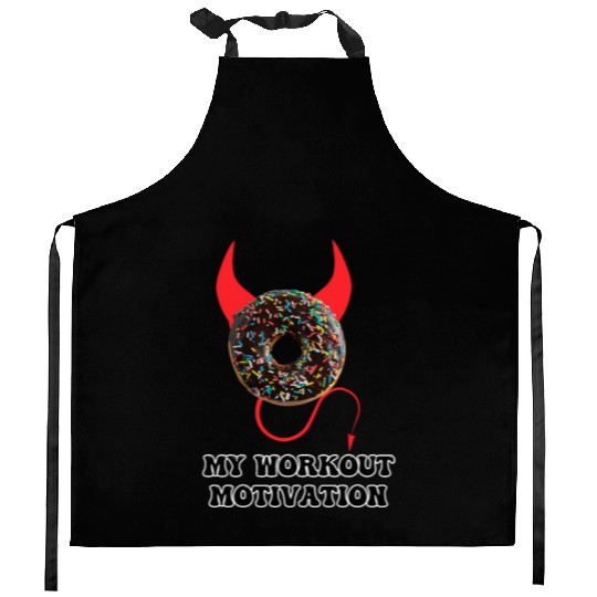 My Workout Motivation Funny Gym Kitchen Aprons