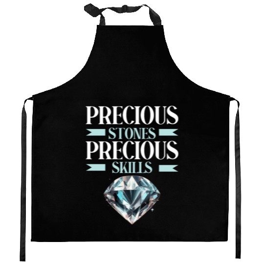 Lapidary Artist Gemstone Stone Collecting Stone Kitchen Aprons