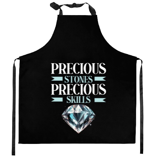 Lapidary Artist Gemstone Stone Collecting Stone Kitchen Aprons