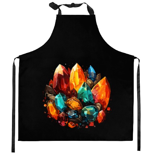 Lapidary Artist Gemstone Stone Collecting Stone Kitchen Aprons