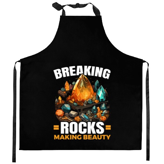 Lapidary Artist Gemstone Stone Collecting Stone Kitchen Aprons