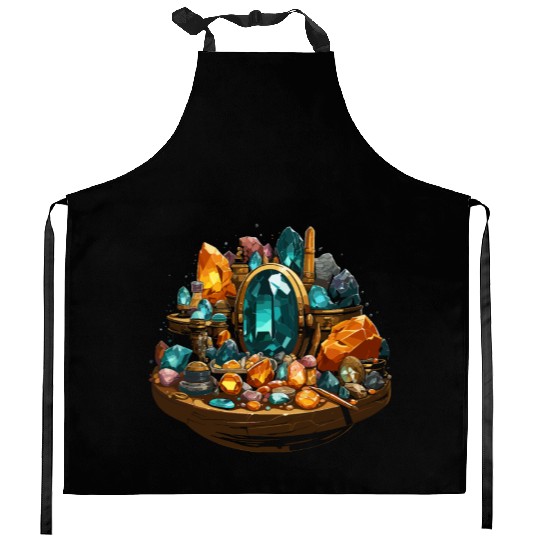 Lapidary Artist Gemstone Stone Collecting Stone Kitchen Aprons