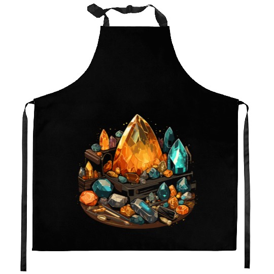 Lapidary Artist Gemstone Stone Collecting Stone Kitchen Aprons