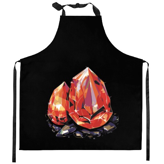 Lapidary Artist Gemstone Stone Collecting Stone Kitchen Aprons