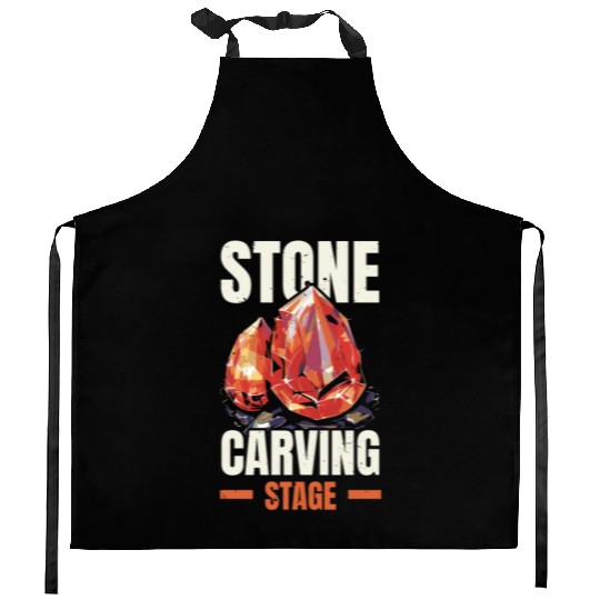 Lapidary Artist Gemstone Stone Collecting Stone Kitchen Aprons