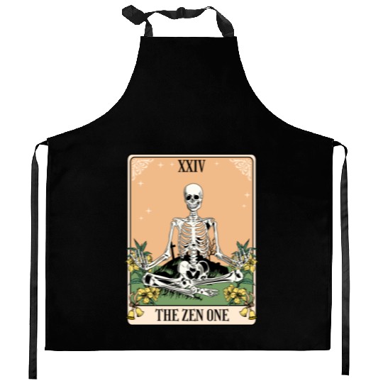 Funny Tarot Card Yoga Meditation Zen Kitchen Aprons