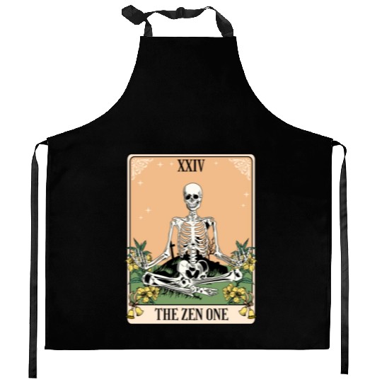 Funny Tarot Card Yoga Meditation Zen Kitchen Aprons