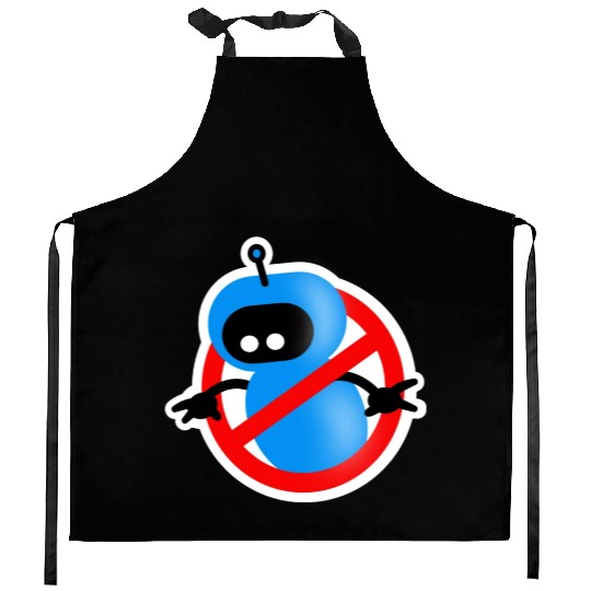 Not My Robot - Circle Logo Kitchen Aprons