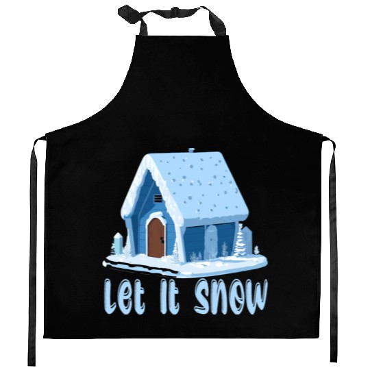 Let It Snow Winter Kitchen Aprons