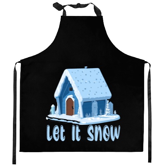 Let It Snow Winter Kitchen Aprons