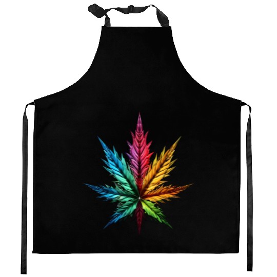Spectrum Splendor: The Vivid Leaf Kitchen Aprons