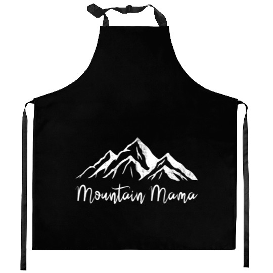 Mothers day mountain mama Kitchen Aprons
