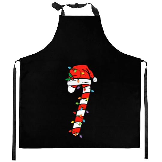 Christmas Candy Cane Santa Xmas Kids Toddler Youth Kitchen Aprons