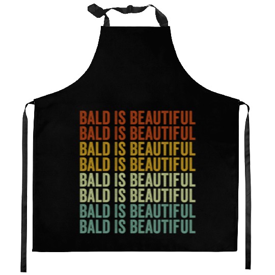 Bald Is Beautiful Kitchen Aprons