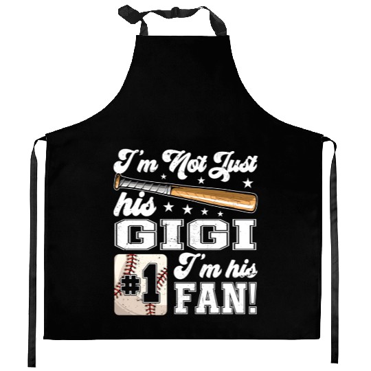 I'M Not Just His Gigi I'M His Number One Fan Baseb Kitchen Aprons