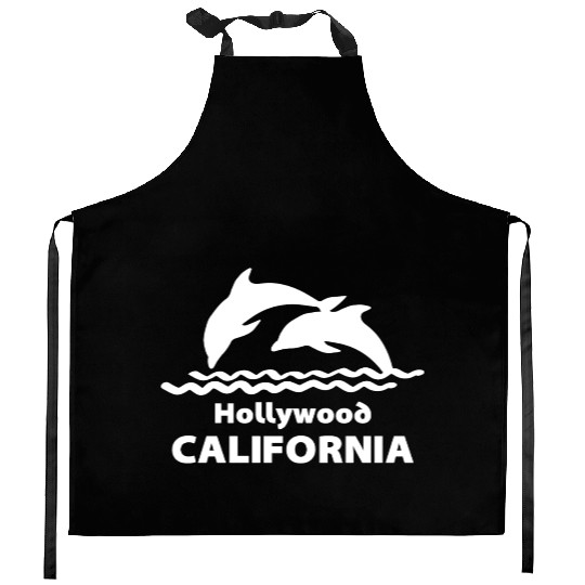 Hollywood California Dolphins Souvenirs Gifts Kitchen Aprons