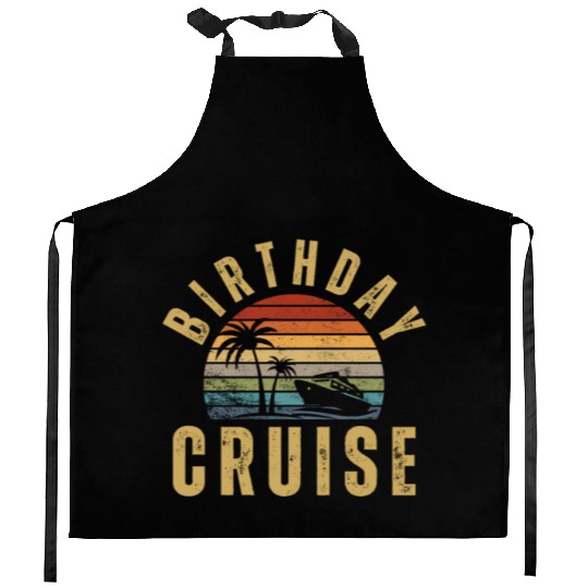 Birthday Cruise Ship Cruise Kitchen Aprons