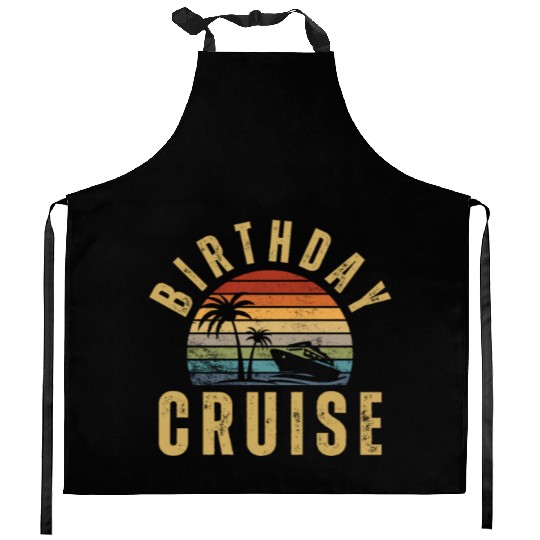 Birthday Cruise Ship Cruise Kitchen Aprons