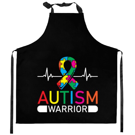 Autism Warrior Autistic Ninja Spectrum Asperger Kitchen Aprons