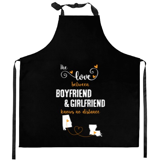 Love Between BF And GF Albm To Louisiana Gift Kitchen Aprons