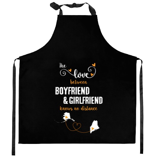 Love Between BF And GF Alaska To Maine Gift Kitchen Aprons